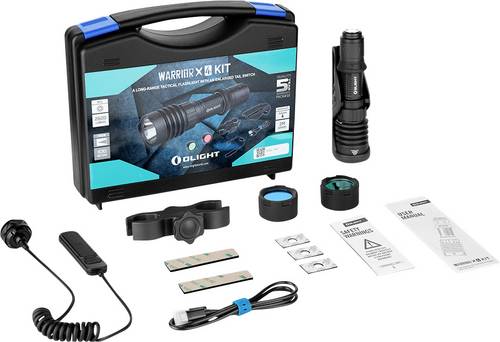 OLight Warrior X 4 KIT (Matte Black) Warrior X 4 KIT (Matte Black) LED Taschenlampe akkubetrieben 2600lm