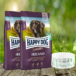 Happy Dog Supreme Sensible Ireland 2 x 12,5 kg + Happy Dog Futternapf *geschenkt*