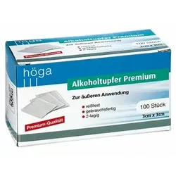 ALKOHOLTUPFER Premium 3x3 cm 100 St