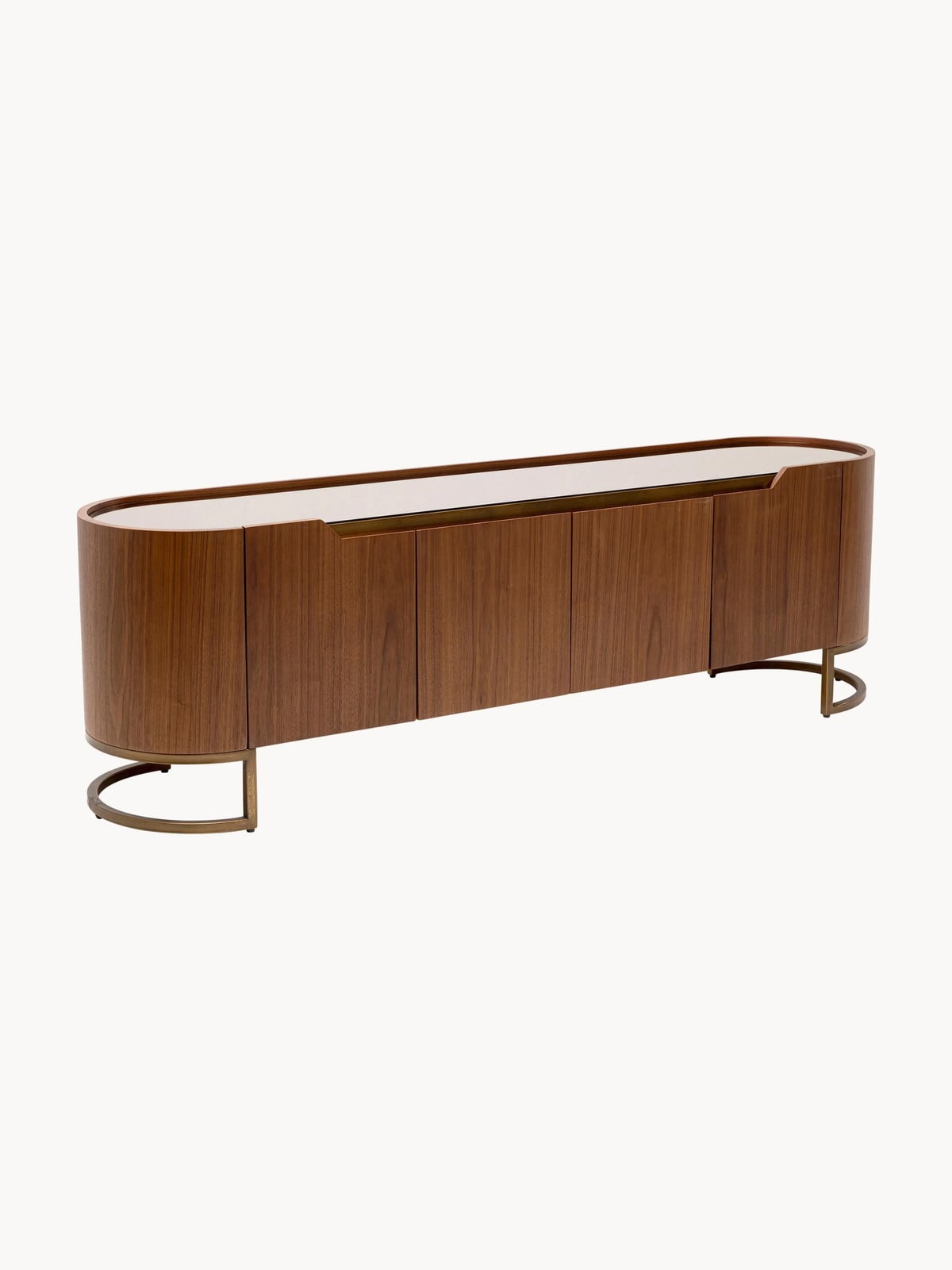 Kare Design Modern Tv-meubel Giorgio van Walnoothout B/D/H: 180 x 55 x 0 cm