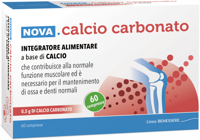 NOVA ARGENTIA Srl IND. FARM Nova Argentia Calcio Carbonato, 60 compresse