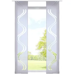 VORHANG 2ER SET BONN HxB 245x45 cm Grau