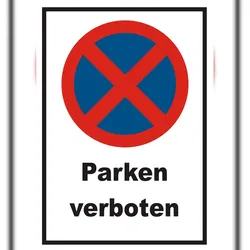 Parken verboten Schild A6 (105x148mm)