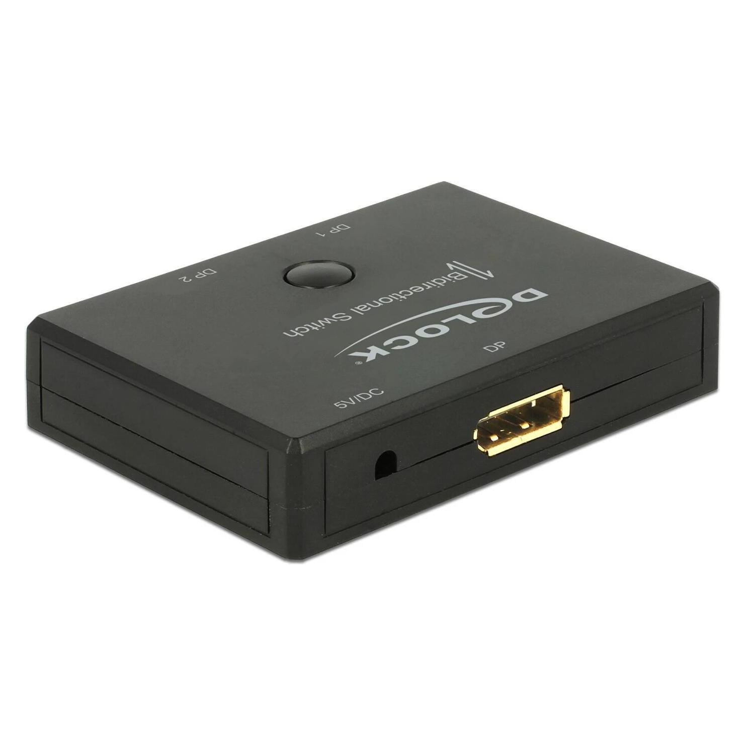 Delock 2 Port DP Switch&Verteiler (18750)