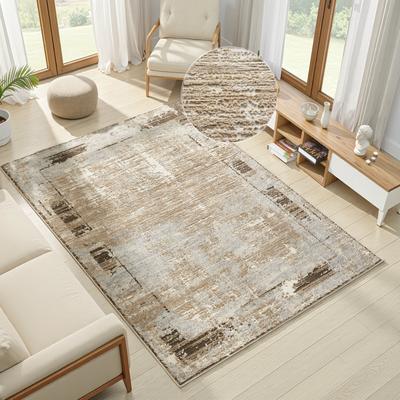 Teppich OTTO HOME "Hamsa, in Standard- und Premium-Qualität, 9 mm oder 14 mm Höhe", beige (braun), B:80cm L:150cm, Kunstfaser, Teppiche, Teppich, Dezenter Glanz, Hoch-Tief, Vintage-Look & dichte Designer-Qualität
