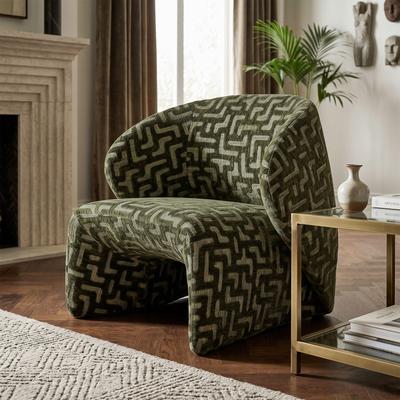 Furniture of America Premier Cade Modern 31-inch Low Profile Premium Upholstered Fully Assembled Accent Chair