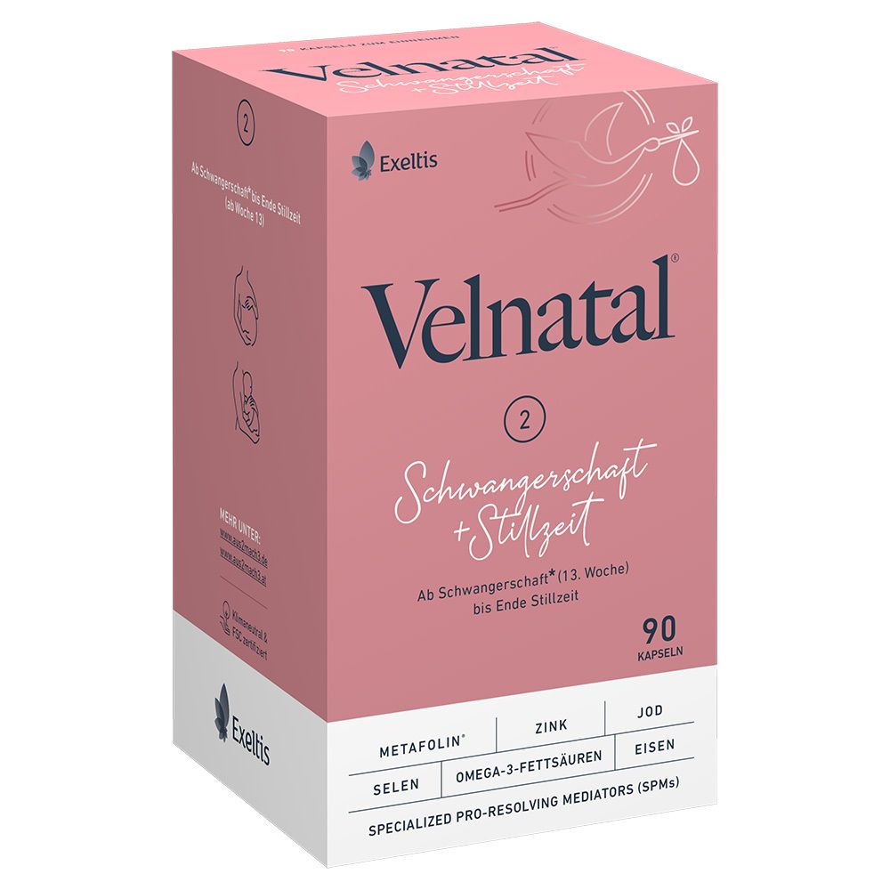 Velnatal Schwangerschaft und Stillzeit Weichkaps. 90 St Weichkapseln