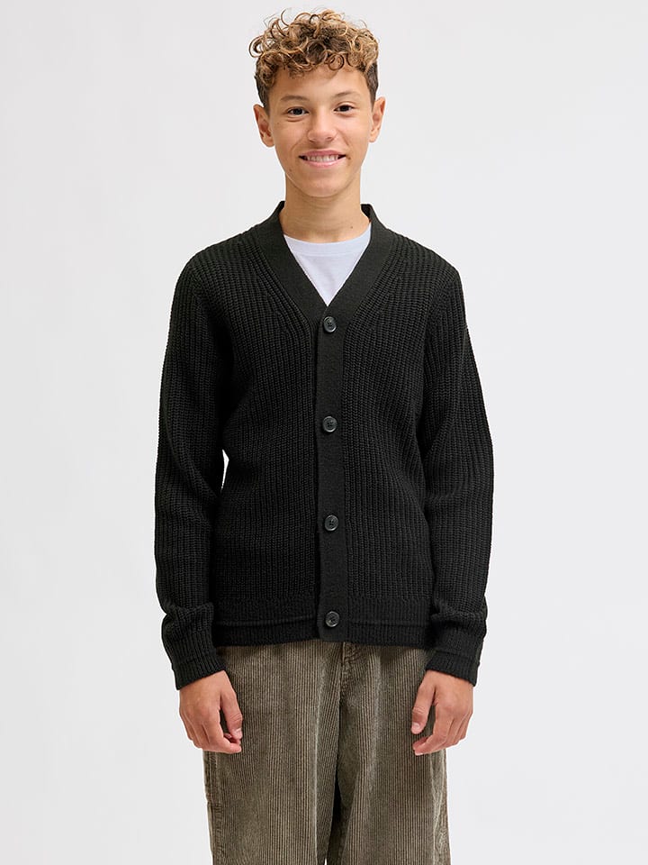 JACK & JONES Junior Cardigan ''Connor'' in Schwarz - 140