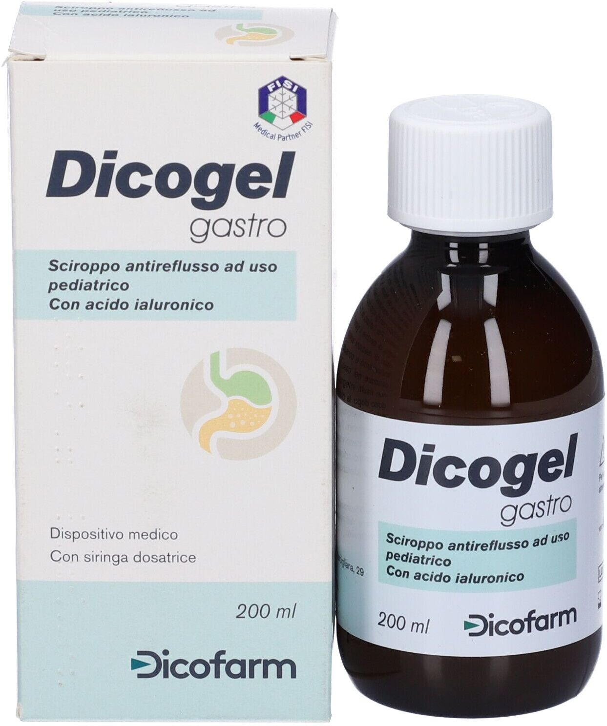 DICOFARM SpA Dicogel, Gastro Sciroppo Antireflusso Pediatrico, 200 ml