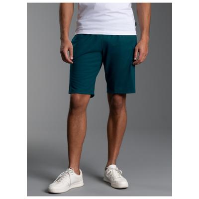 Jerseyhose TRIGEMA "TRIGEMA Bermuda aus Single-Jersey", Herren, Gr. XXL, Normalgrößen, saphir, Single Jersey, 100% Baumwolle, Hosen Jerseyhose