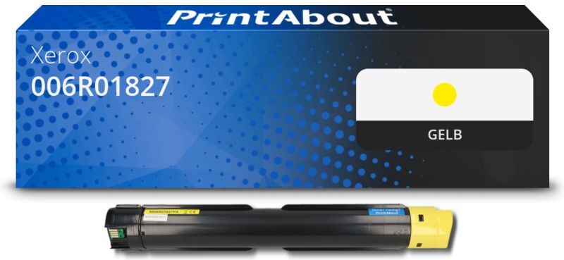 PrintAbout Toner kompatibel mit Xerox 006R01827 - Gelb - Hohe Kapazität