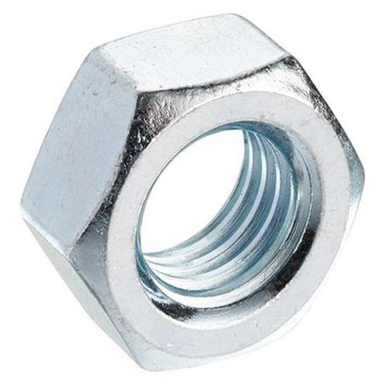 RS PRO Sechskantmuttern, M16 Stahl Glanzverzinkt D (M16) (2867131)