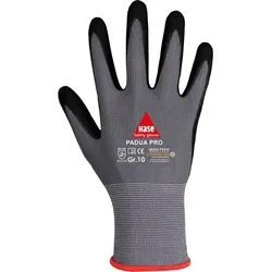 HASE Montagehandschuhe PADUA PRO Gr. 9 grau/schwarz Nylon Kat. II 508690