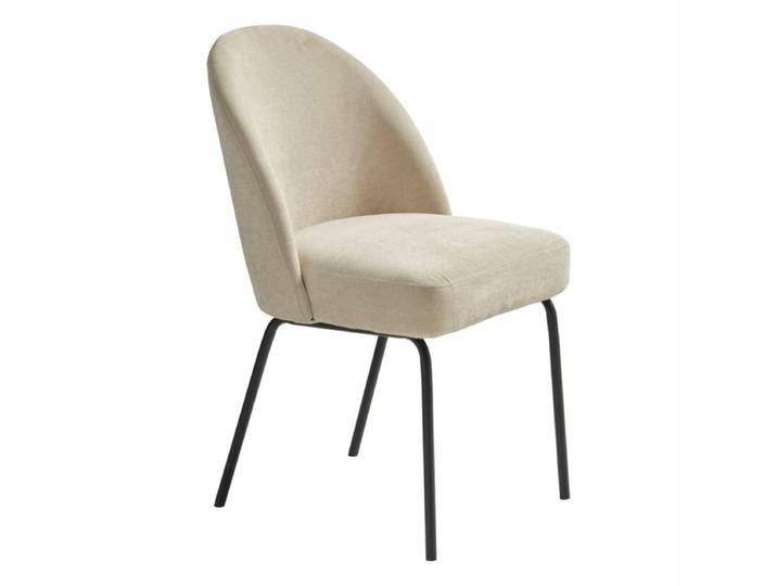 Trendstore Creston Polsterstuhl in Chenille - Chenille sand Modern