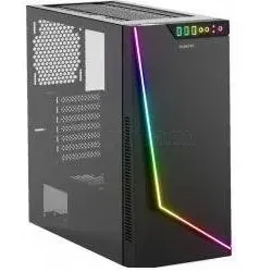 Gamdias Boitier Moyen Tour ATX Argus M1 RGB avec panneau vitré (Noir) (ATX), PC Gehäuse, Schwarz
