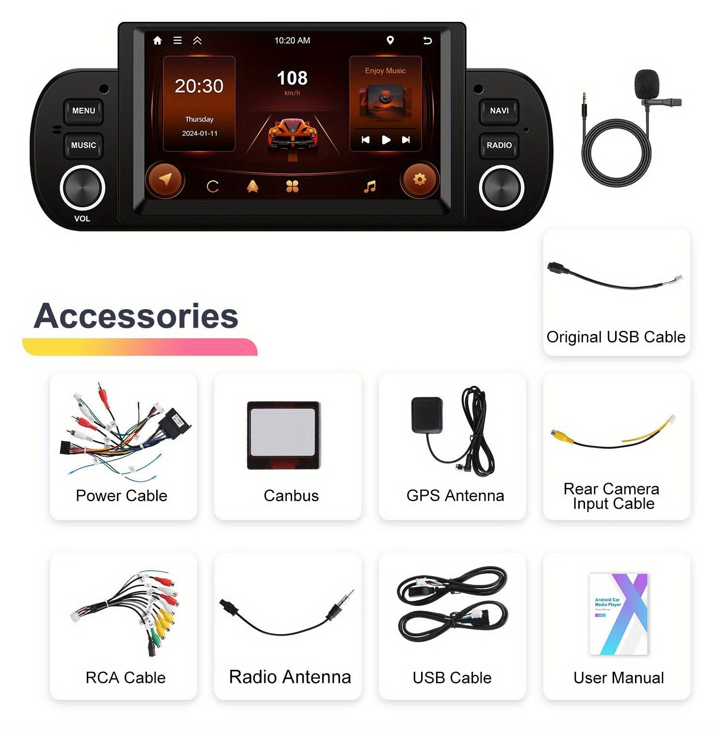 Selius Multimedia Autoradio met Android Touchscreen