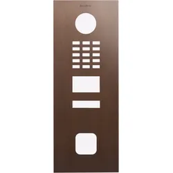 DoorBird D2x01FV EKEY sLine Frontblende – Echte Baubronze