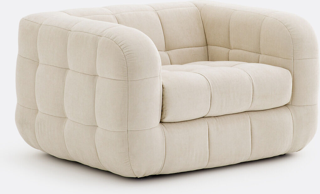 LA REDOUTE INTERIEURS Fauteuil, en velours texturé, PIETA