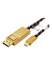 ROLINE GOLD Adptrkb.USB C-DP 4K ST/ST 1m Digital/Daten Digital/Display/Video 1 m (11.04.5848)