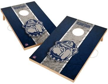 Skip's Garage Vintage Georgetown Hoyas Regulation 2x4 Cornhole Set