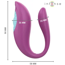 Intense, Vibrator, Annie U-Fã–Rmiger Vibrator Und Stimulator Lila Fernbedienung