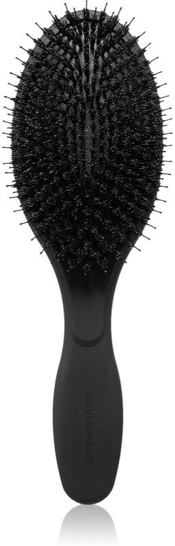 Olivia Garden Expert Care Boar & Nylon Bristles Black brosse à cheveux ovale 1 pcs