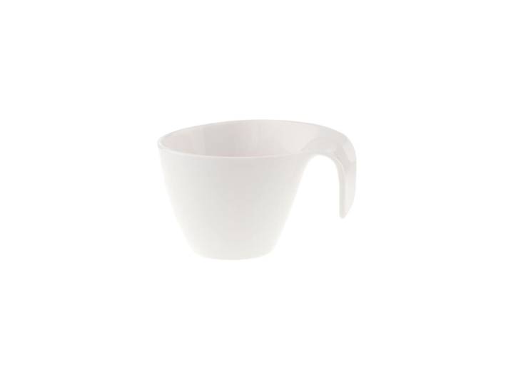 Tasse VILLEROY & BOCH Frühstückstasse Flow 250 ml weiß , weiß, Porzellan, Trinkgefäße, Tasse