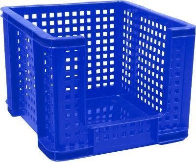 Really Useful Boxes Gitterbox, 35 Liter, Öffnung vorne, blau