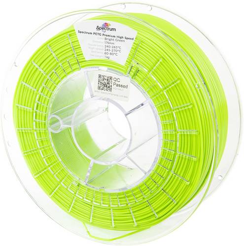 Spectrum Filaments 81546 PETG Premium High Speed Filament PETG Highspeed Filament, chemisch beständig 1.75mm 1000g Bright Green
