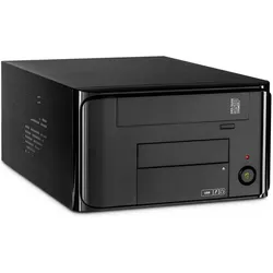 Intertech MI-008 (Mini-ITX), PC Gehäuse, Schwarz