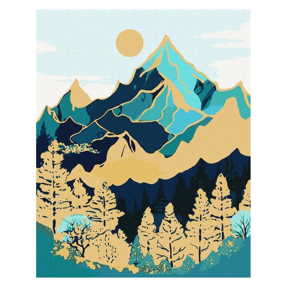 Ideyka Malen nach Zahlen - Berglandschaft (56586176)