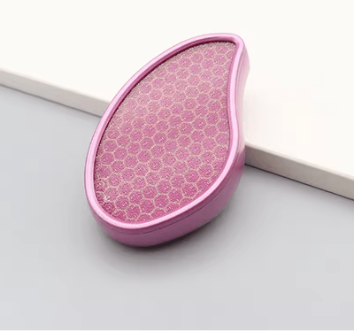 Inspire Essentials Nano Glass Foot Scrubber Callus Remover Smooth Heel File pink