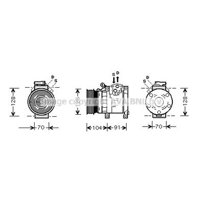 AVA CLEVER CHOICE Kompressor, Klimaanlage auk167 für LAND ROVER