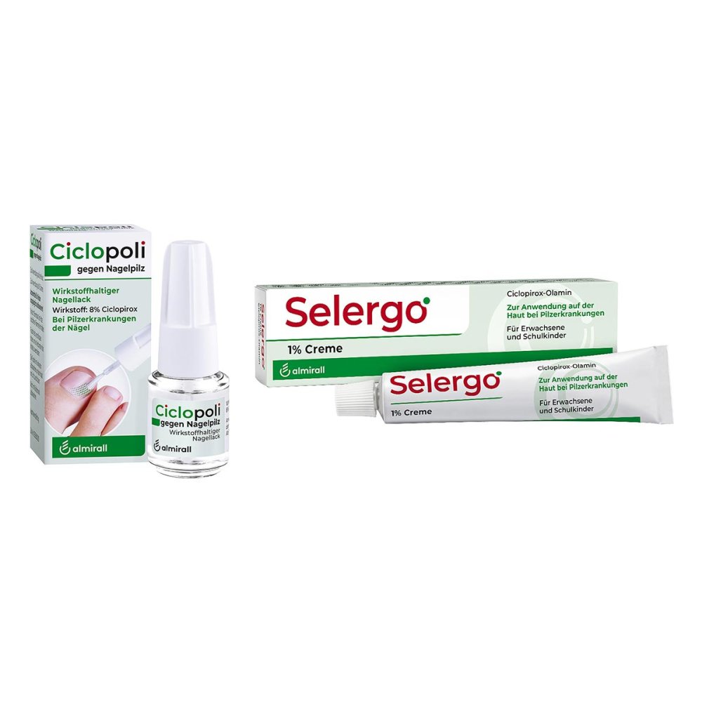 ALMIRALL HERMAL GmbH Ciclopoli gegen Nagelpilz (3.3 ml) + Selergo 1% (20 g) 08102555