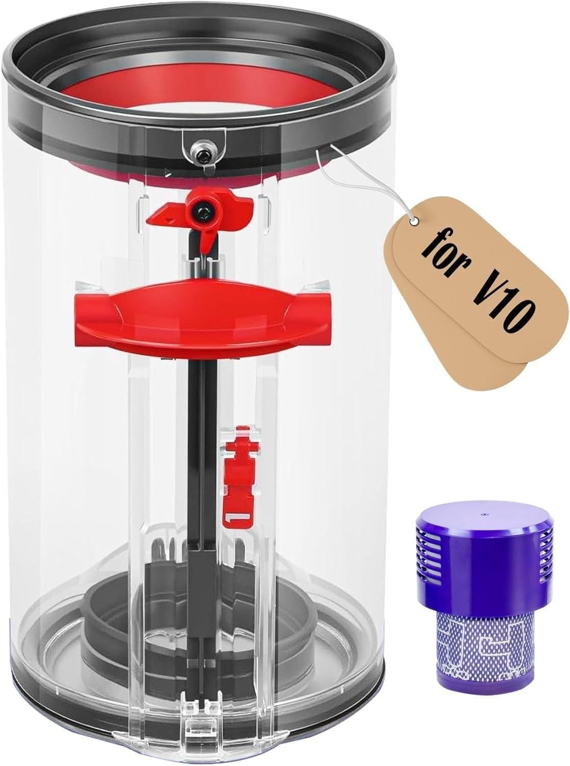 Dripio Vervangingsstofbak voor Dyson Cyclone V10 - Paars
