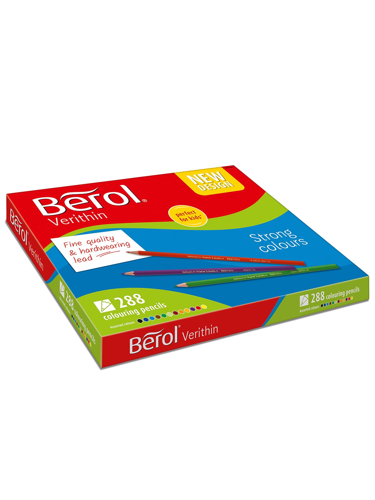Berol Buntstifte, farblich sortiert, vor-gespitzt, 288er Box