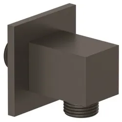 KLUDI-A-QA Wandanschlussbogen eckig Mattschwarz 6554939-00