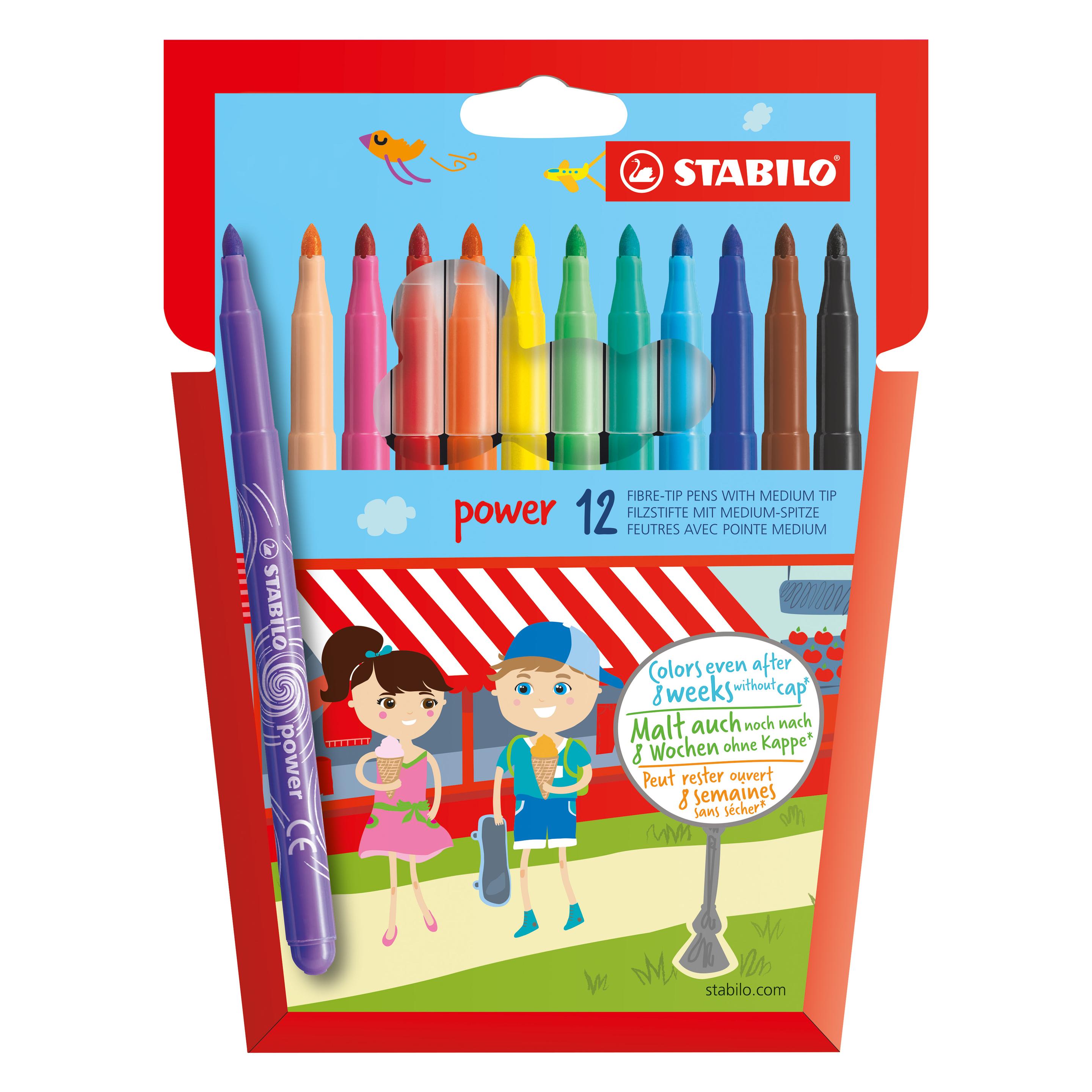 Stabilo power Filzstift (12x) (280/1201) Mindestbestellmenge: 6 Stück