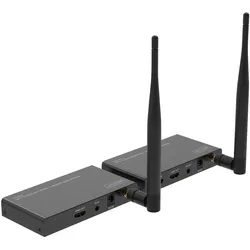 Digitus Wireless HDMI Extender / Splitter Set (100 m, HDMI 1.4a), Wireless Transmitter, Schwarz
