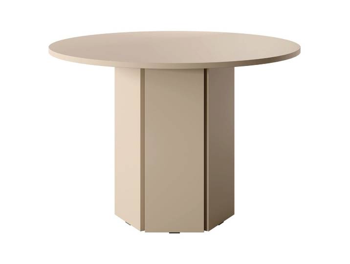 ESSZIMMERTISCH Hexa Beige Cappuccino rund 110 cm