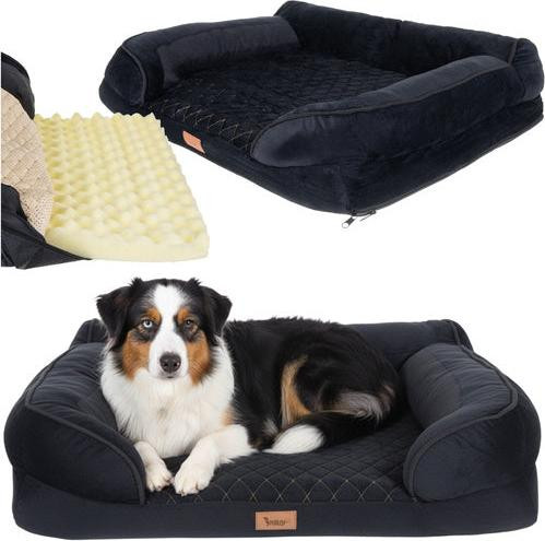 Northio Orthopedisch hondenbed medium met schuimvulling en antislip, 80 x 65 cm