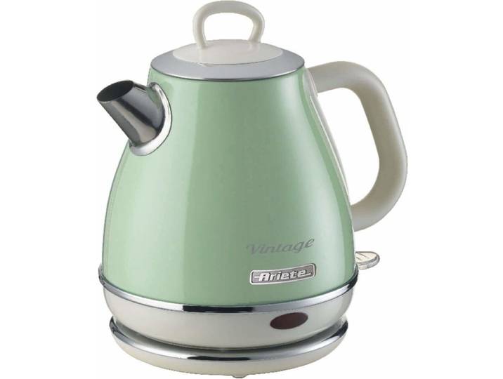 Ariete 2868/04 - Vintage waterkoker - 1 liter inhoud - 1630 Watt - draadloos - Groen