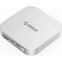 Orico MiniLink 9-in-1 Dockingstation mit M.2 SSD-Festplatteneinschub – Silber (USB-C, 9 Ports), Dockingstation + USB Hub, Silber