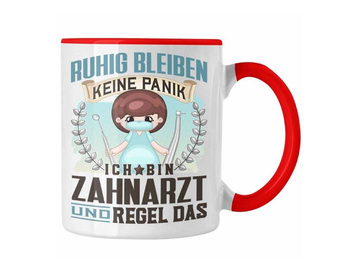 Trendation Tasse Trendation - Zahnarzt Tasse Geschenk Lustiger Spruch Männer Ruhig Blei