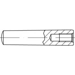 TOOLCRAFT TO-5436927 Kegelstift 10 mm Stahl 10 St.
