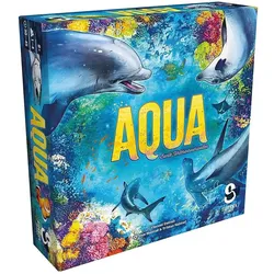 Asmodée SIDD0001 - Aqua: Bunte Unterwasserwelten, Brettspiel, für 1-4 Personen, ab 8 Jahren (DE-Aus (Deutsch, 1 - 4 Spieler)