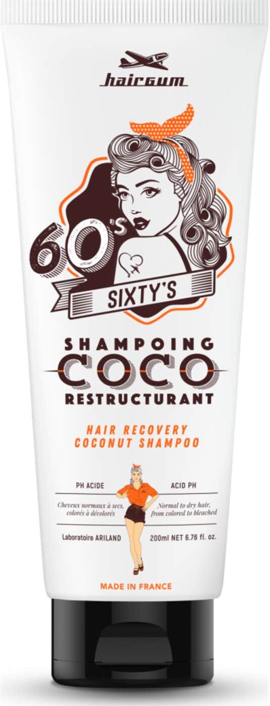 HAIRGUM Sixty's Recovery Coconut Champú 200 ml