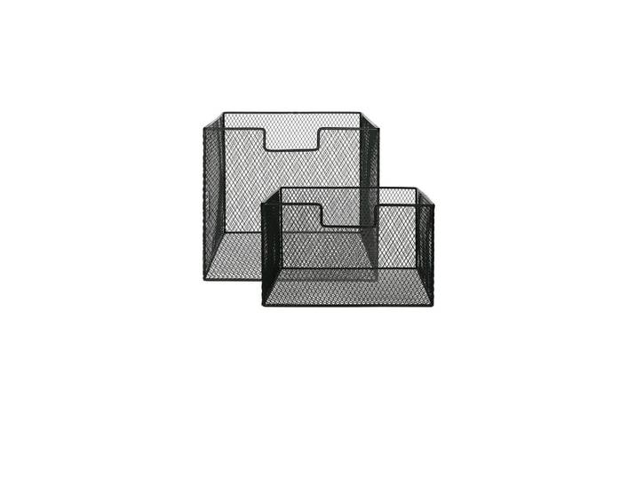 Paniers en métal noir, lot de 2, rectangulaire - Pomax, Essence -