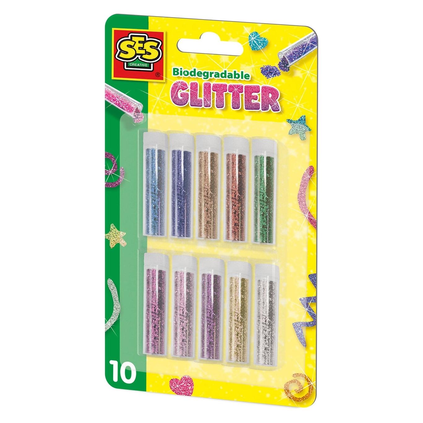 Ses Glitzer 10 Farben biologisch abbaubar (00252)