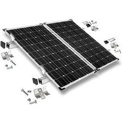 Befestigungskit mit Trapezklemmen für Blechdach 2 Solarpanel Rahmenhöhe 30mm